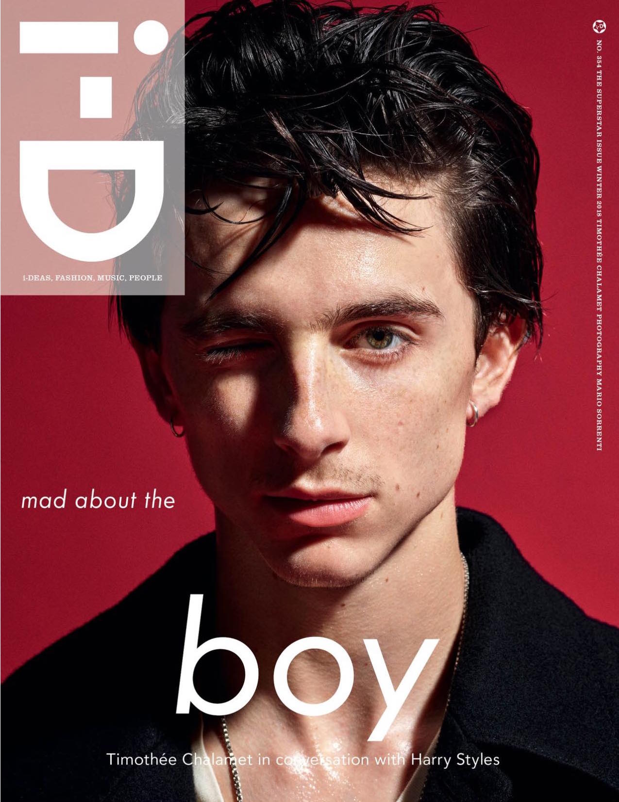Timothée Chalamet Interviewed by Harry Styles for i-D